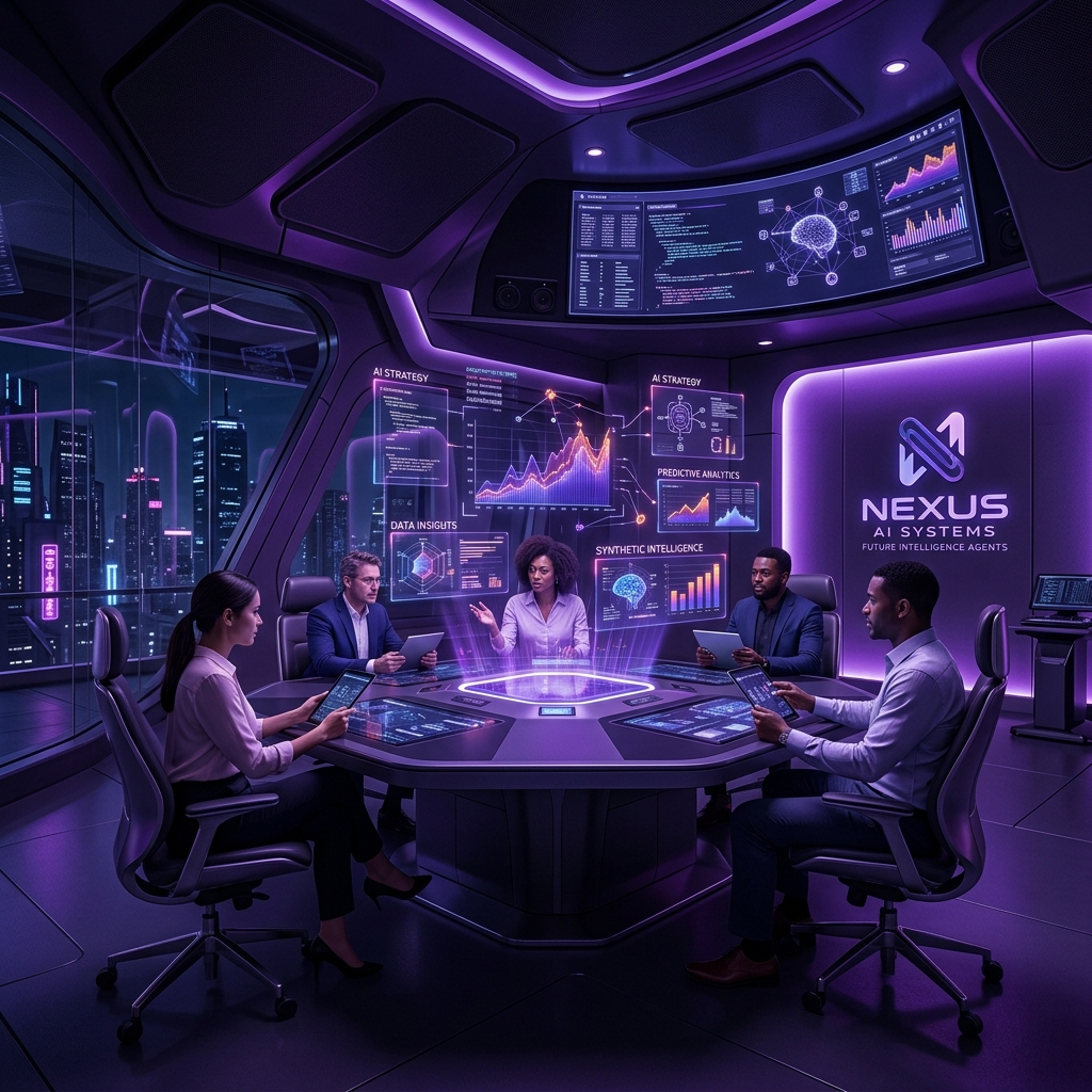 Futuristic consultation backdrop